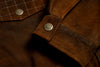 London Bomber Goatskin Leather Jacket - Antique Tobacco