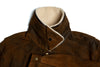 London Bomber Goatskin Leather Jacket - Antique Tobacco