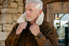 London Bomber Goatskin Leather Jacket - Antique Tobacco