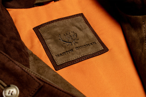 Greystone Lightweight Goat Suede Safari Jacket - Walnut