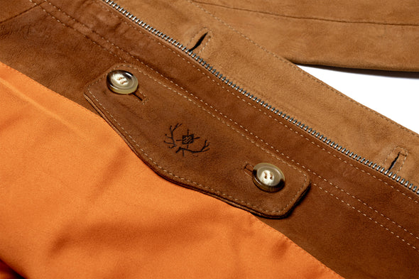 Greystone Lightweight Goat Suede Safari Jacket - British Tan