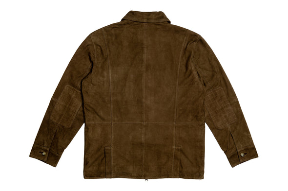 Greystone Lightweight Goat Suede Safari Jacket - Olive