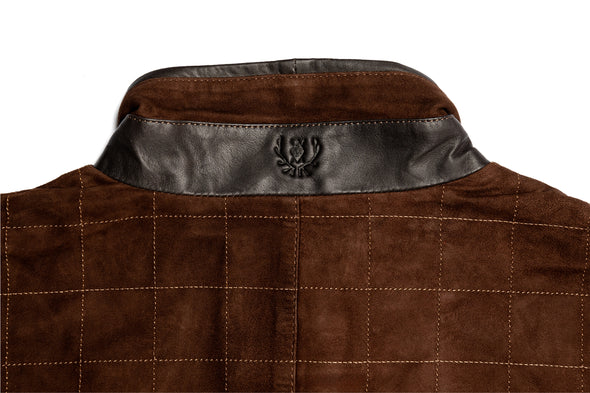 Northumberland Lightweight Goat Suede Vest - Walnut