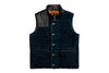 Northumberland Lightweight Goat Suede Vest - Navy