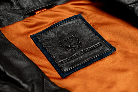 Northumberland Lightweight Goat Suede Vest - Navy