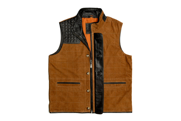 Northumberland Lightweight Goat Suede Vest - Snuff