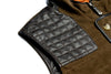 Northumberland Lightweight Goat Suede Vest - Olive