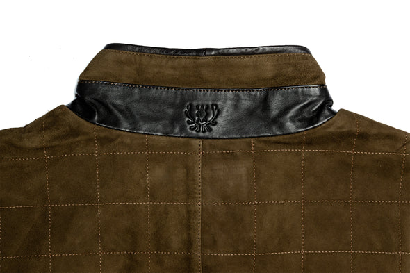 Northumberland Lightweight Goat Suede Vest - Olive