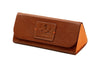 Sarasota Italian Saddle Leather Eyeglass Case - Russet