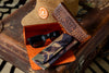 Sarasota Italian Saddle Leather Eyeglass Case - Grey Camo