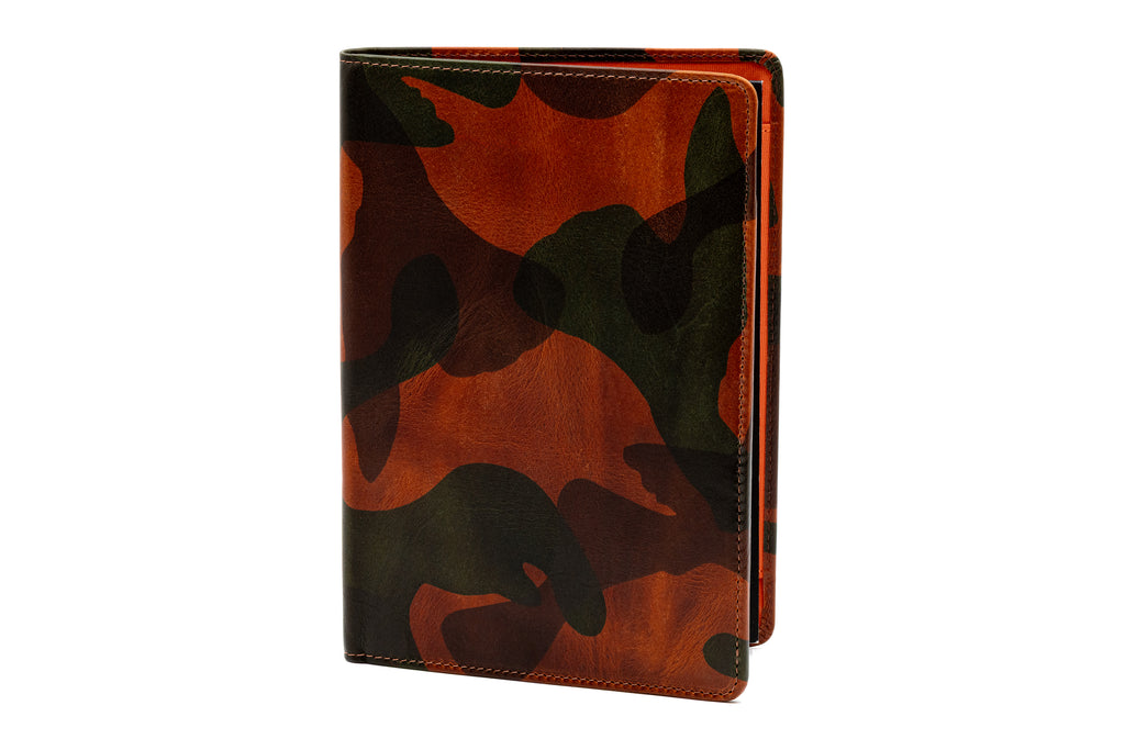 Joseph Italian Saddle Leather Jotter - Camo
