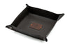 Windsor Alligator Grain Leather Dresser Valet - Walnut