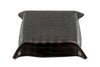 Windsor Alligator Grain Leather Dresser Valet - Walnut