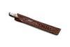 Signature Alligator Grain Leather Pen Sheath - Brown