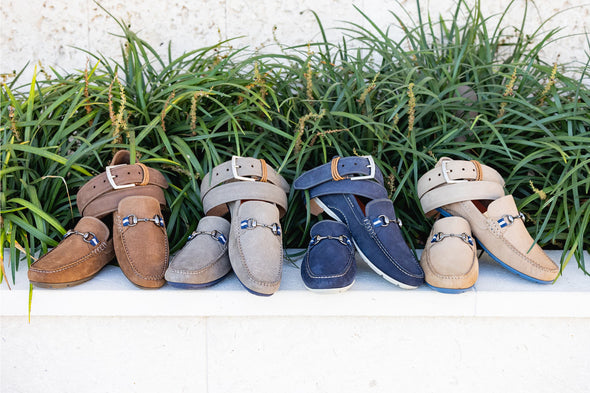 Bermuda Braid Nubuck Belt - Bark