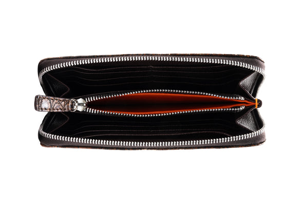 Victoria American Alligator Women's Wallet - Antique Chestnut
