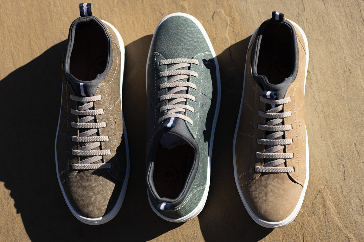 Cameron Nubuck Sneakers - Slate | Martin Dingman