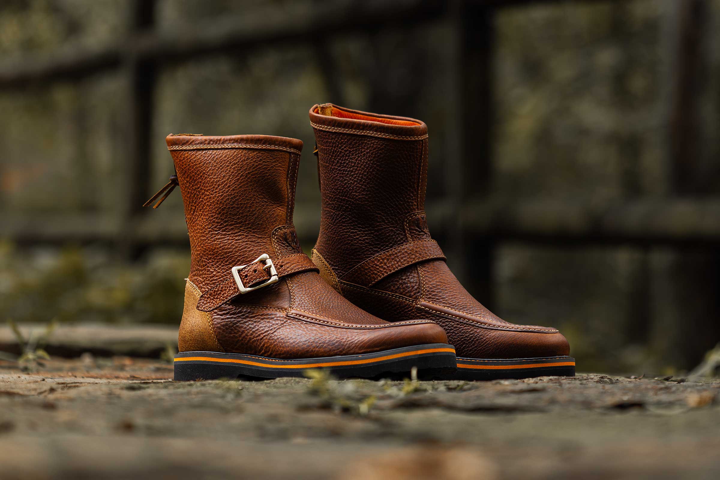 Bison Shoes Riding Llewellin American Bison Pro Guide Boots - Chestnut | Martin Dingman