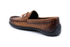 JAMESON CALF SKIN BOW TIE LOAFERS - PECAN - Back