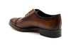 Tuscan Hand Finished Italian Calf Leather Cap Toe - Mocha - Back