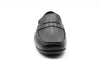 Bermuda Saddle Leather Penny Loafers - Black - Front