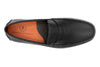 Bermuda Saddle Leather Penny Loafers - Black - Insole