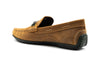 Bermuda Suede Horse Bit Loafers - Khaki - Back