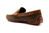 Bermuda Suede Penny Loafers - Vintage Cedar - Back