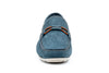 Bermuda Nubuck Braided Bit Loafers - Ocean - front toe