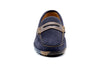 BILL SUEDE PENNY LOAFERS - NAVY - front