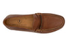 Maxwell Saddle Leather Braided Knot Loafers - Cigar - Insole