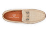 Monte Carlo Suede Horse Bit Driving Loafers - Bone - insole