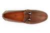 MONTE CARLO SADDLE LEATHER HORSE BIT DRIVING LOAFERS - CIGAR - insole