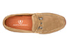 Monte Carlo Suede Horse Bit Driving Loafers - Khaki - insole