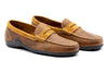 Bill Safari Wild African Kudu Leather Penny Loafers - Mocha