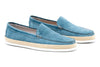 Watercolor Suede Venetian Loafers - Ocean