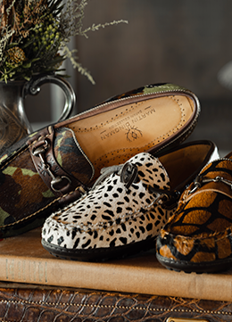 Martin Dingman Men's Leather Loafers, Dress, Driving, Alligator Shoes.