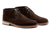 Ernest Safari Wild African Kudu Suede Leather Chukka Boots - Walnut