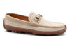 Monte Carlo Suede Horse Bit Driving Loafers - Bone