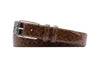 Sarasota "Basketweave Print" Italian Saddle Leather Belt - Chestnut