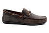 BERMUDA ALLIGATOR GRAIN BRAIDED BIT LOAFERS - WALNUT - side