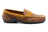 Bill Safari Wild African Kudu Leather Penny Loafers - Mocha