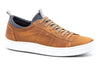 Cameron Pebble Grain Sneakers - Old Saddle - Side