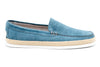 Watercolor Suede Venetian Loafers - Ocean - side