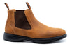 Windsor Nubuck Chelsea Boots - Caramel - side