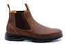 Windsor Saddle Leather Chelsea Boots - Chocolate - side