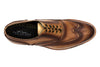 Tuscan Hand Finished Italian Calf Leather Wingtip - Biscotti - Insole