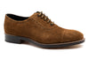 Tuscan Italian Calf Suede Leather Cap Toe - Snuff