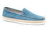 Watercolor Suede Venetian Loafers - Ocean