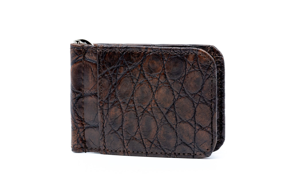 Leather Billfold Wallet - 8 Card Wallet - Dark Monogram - Aman Essentials